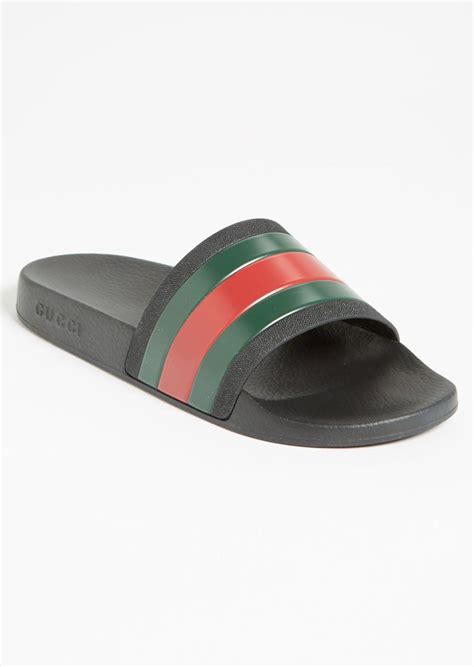 gucci pursuit 72 slide sandal|Gucci gg sandals.